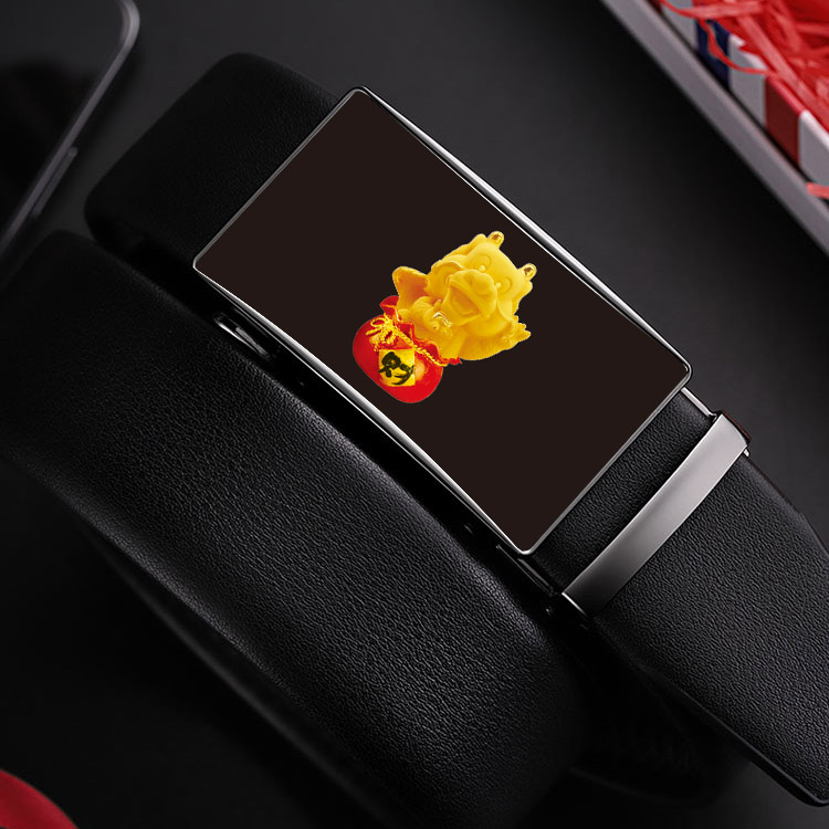 光柵材質(zhì)男士自動(dòng)扣生肖腰帶